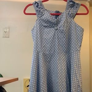 Vintage retro polka dot dress S M urban